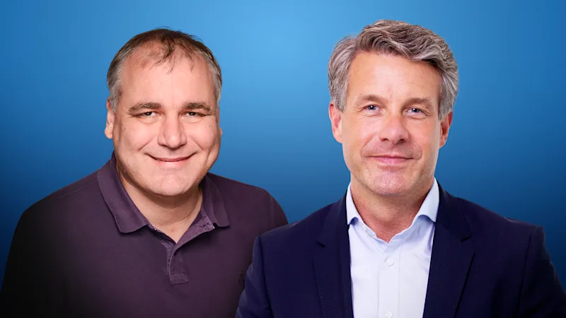 Roboception의 마이클 수파(Michael Suppa) 박사와 Basler의 하디 멜(Hardy Mehl)은 장기적인 협업을 기대하고 있습니다.