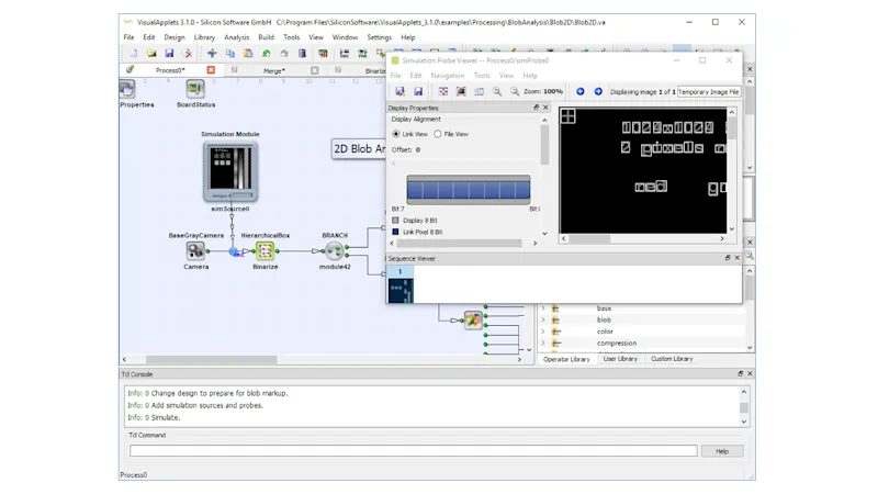 Automated simulation of thousands of images with the Tcl console