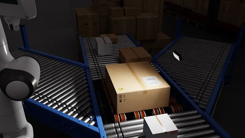 Logistics application in the digital twin: digitally planned image processing system makes test setups redundant