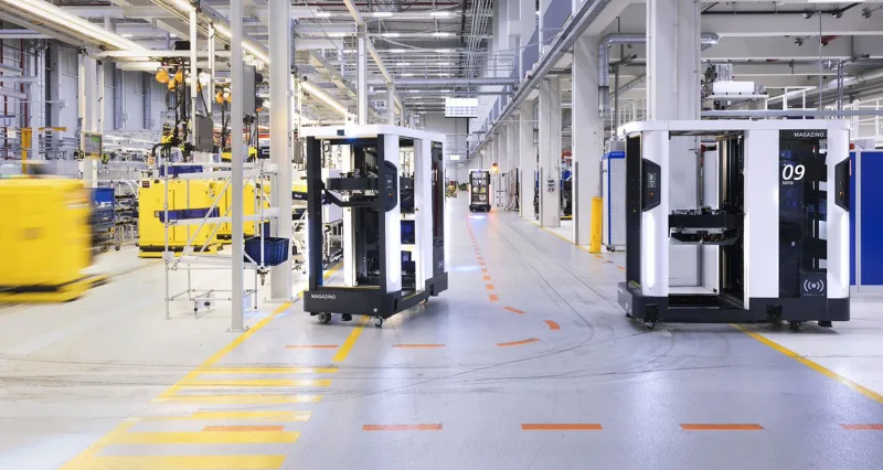 Autonomous robots with 3D vision in production logistics