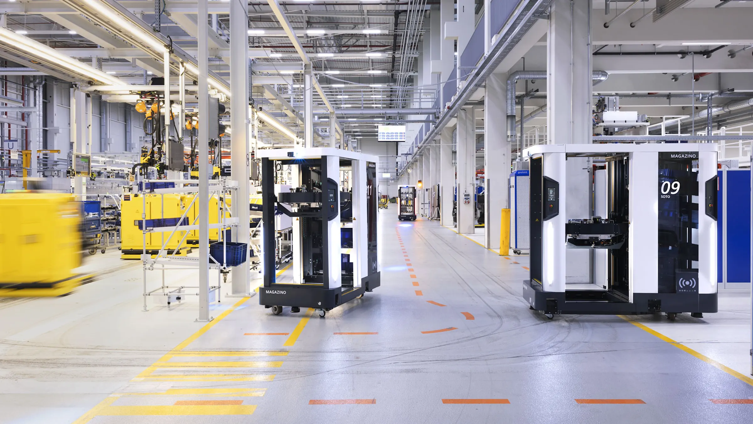 Robot autonomi con visione 3D nella logistica di produzione