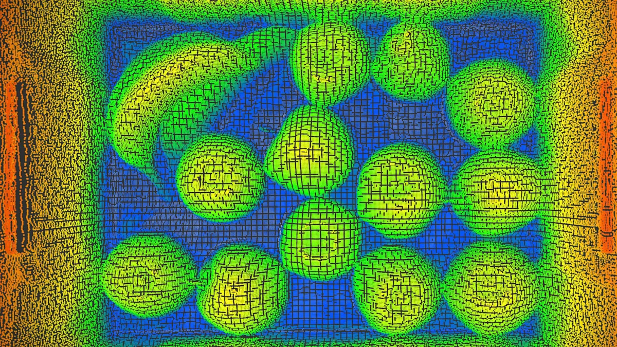 포인트 클라우드 샘플 과일 - 플라스틱 상자