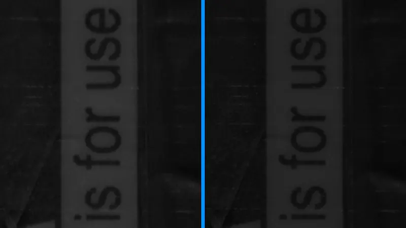 使用 HDR 視覺系統和線掃描相機拍攝的 HDR 影像