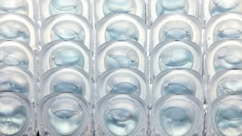 Contact lenses are medical devices produced at high volume, requiring reliable automated inspection to ensure patient safety.