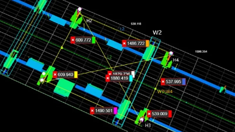측정 기능이 적용된 자동차 스키드 스캔