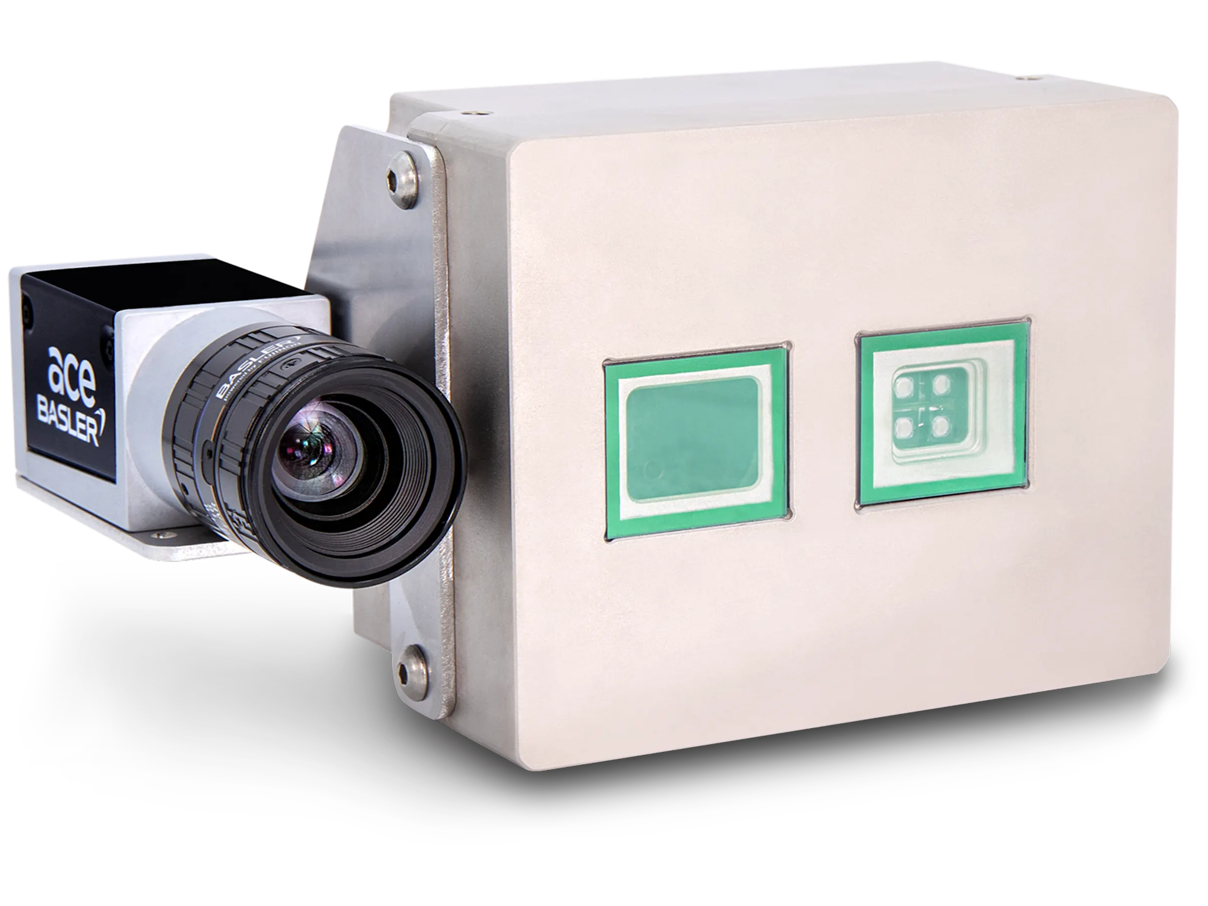 Basler RGB-D solution combines the 3D ToF Camera with a 2D color camera such as the Basler ace or ace 2.