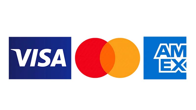 Visa, Mastercard, American Express