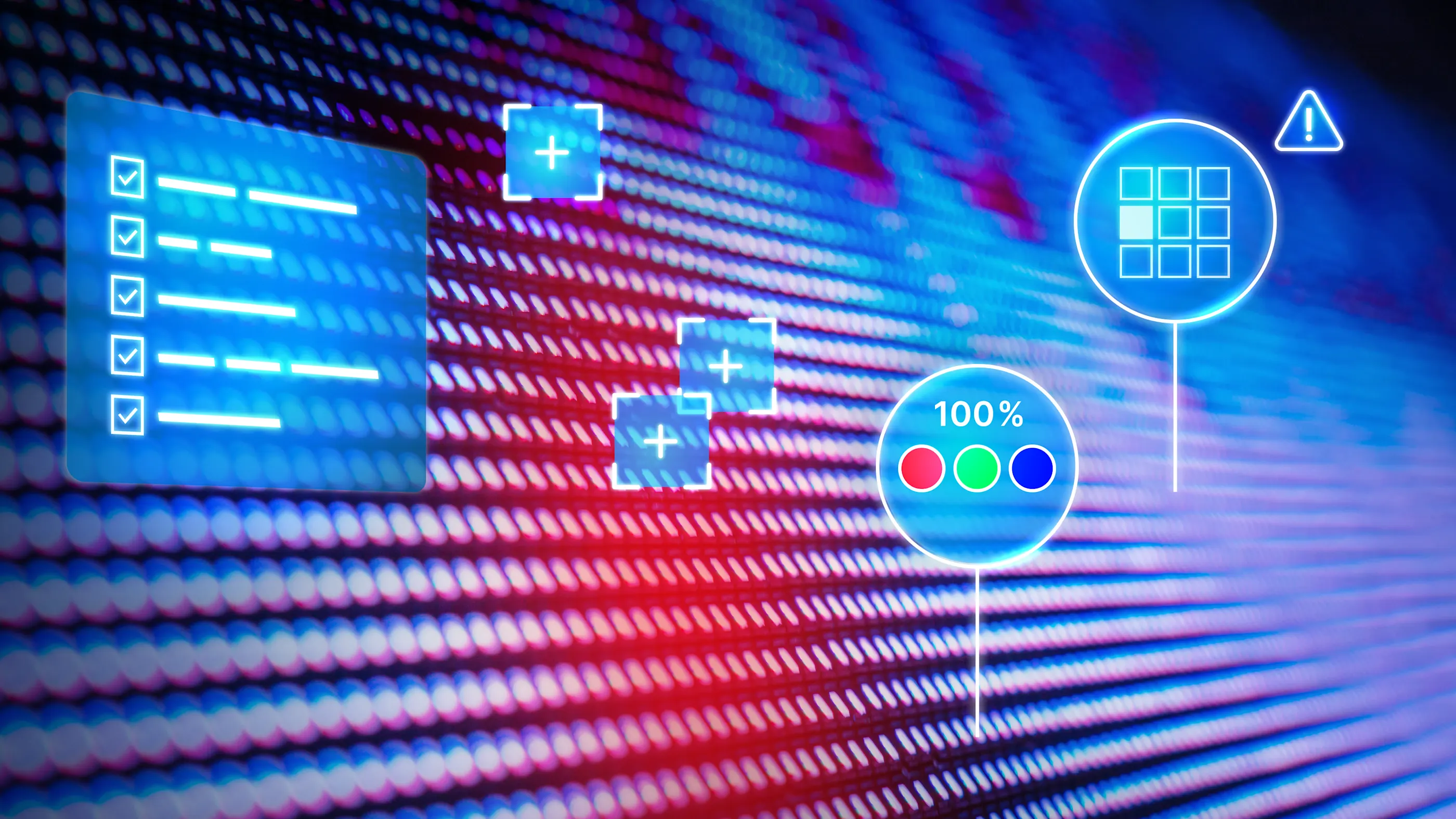 TDI line scan cameras for the inspection of flat screens