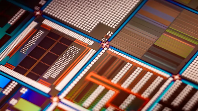 SWIR imaging revealing intricate wafer structures