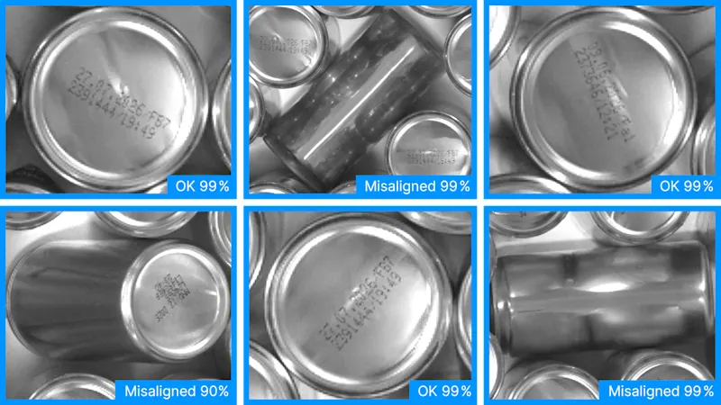 Inspection des canettes à l'aide d'un logiciel