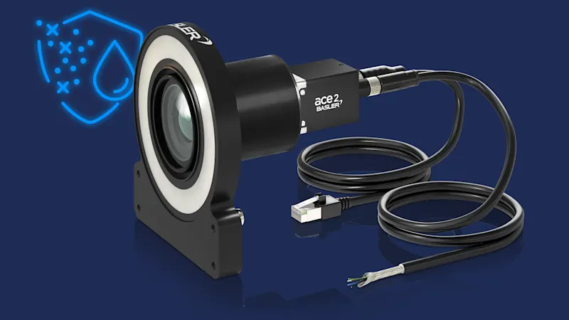 Basler's IP67 camera & components form a complete, reliable solution