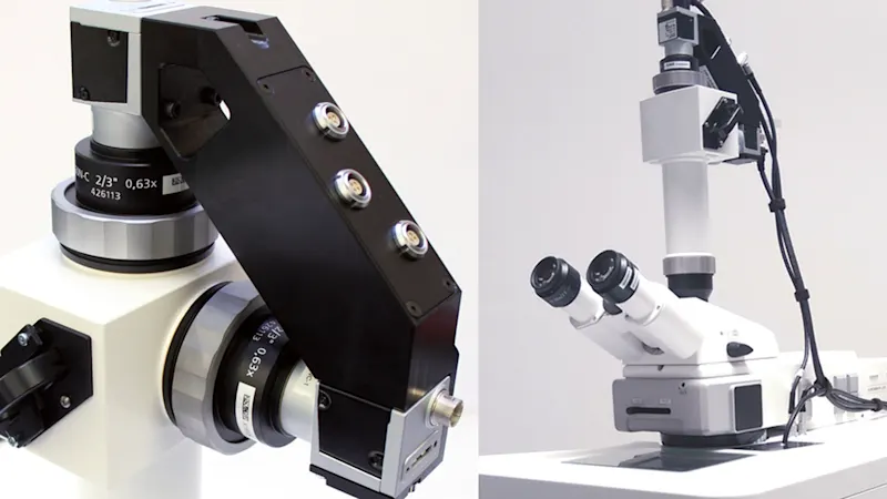 Système de microscopie à immunofluorescence assistée par ordinateur EUROPattern (EUROIMMUN Medizinische Labordiagnostika AG, Allemagne) pour le diagnostic de l'auto-immunité et des infections avec des caméras CMOS Basler ace pour l'imagerie de fluorescence