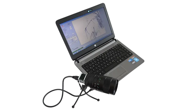 Il sistema X.Lite ProCap è costituito da una videocamera USB 3.0 collegata a un computer portatile