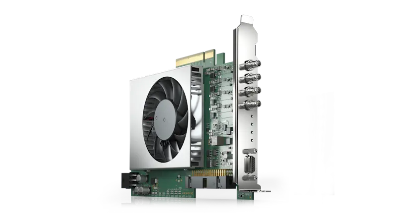Frame grabbers control the vision system