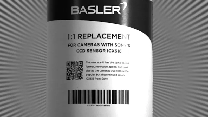 Bild 1A: acA720-290gm mit Sony IMX287 CMOS-Sensor
