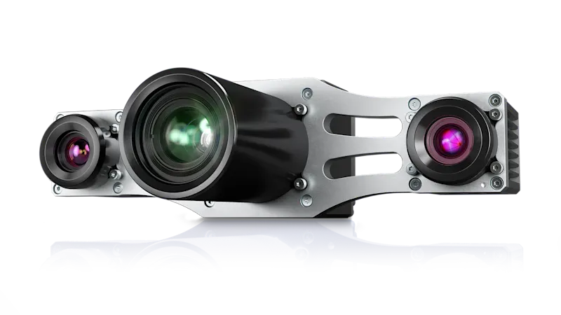 Stereo ace camera (above the load carrier).