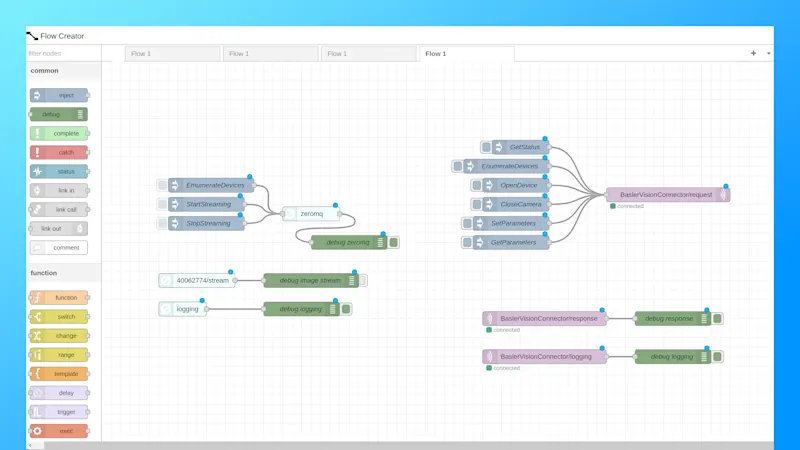 basler vision connector flowcreator