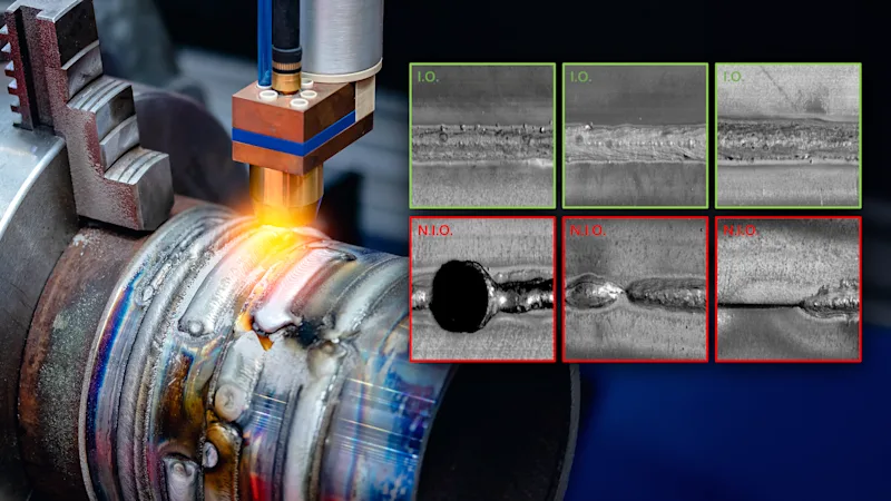 AI and machine vision inspect weld seams