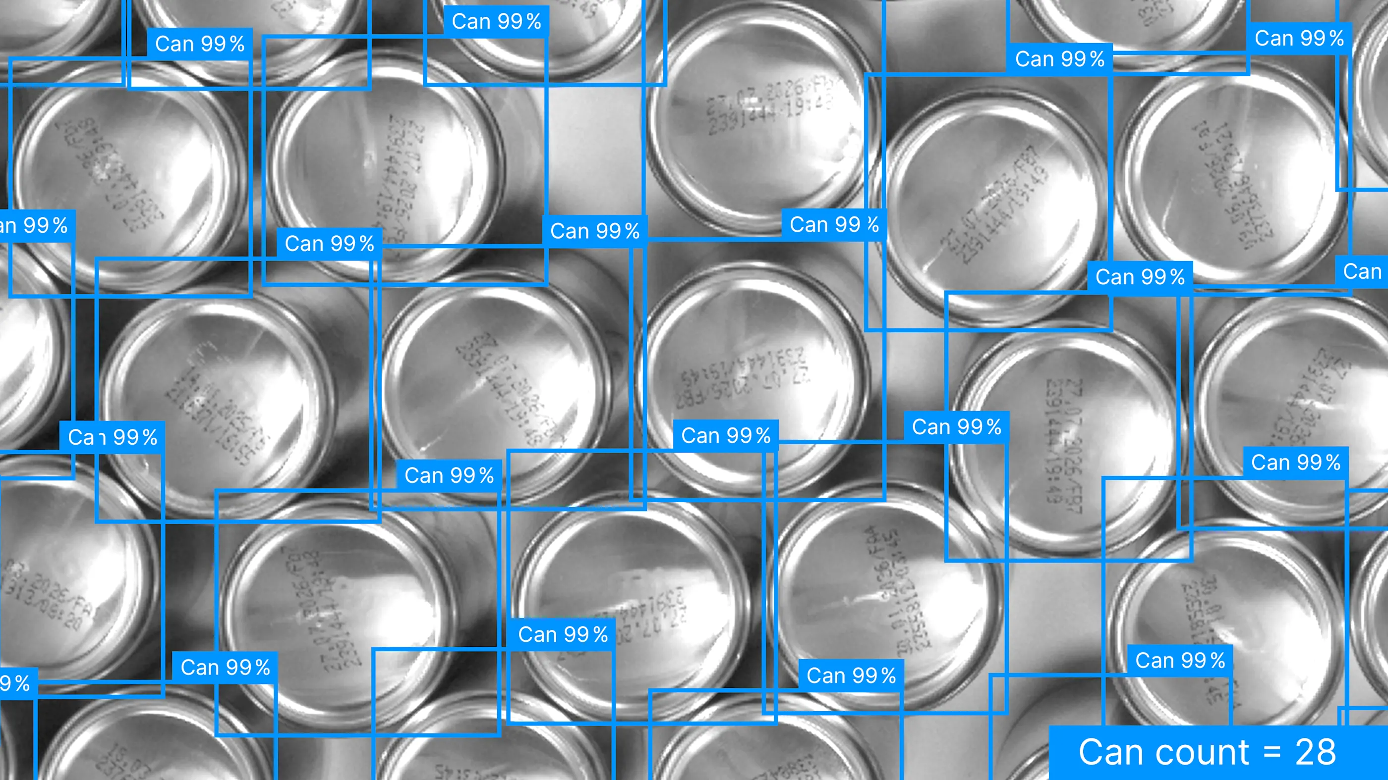 Detection of all cans