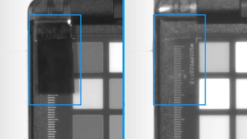 The image comparison shows the high image quality of the IMX676 sensor at 850 nm.