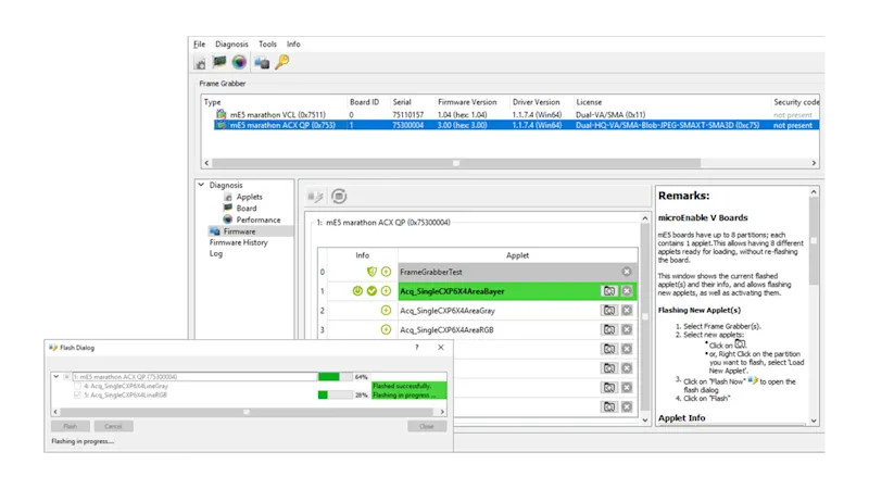 microDiagnosticsの動作画面