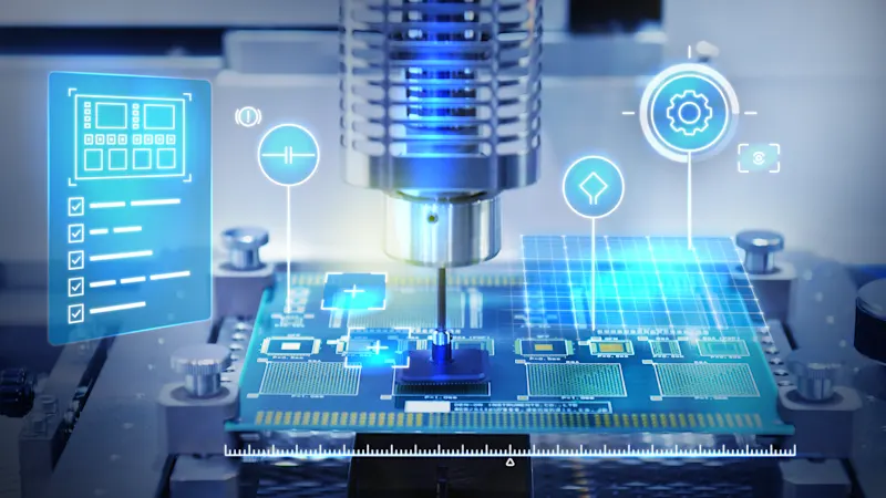 Unsere Bildverarbeitungssysteme werden in einer Vielzahl von Industriebereichen zur Optimierung von Prozessen und Produktionsabläufen eingesetzt, beispielsweise in der Elektronik- und Halbleiterinspektion.