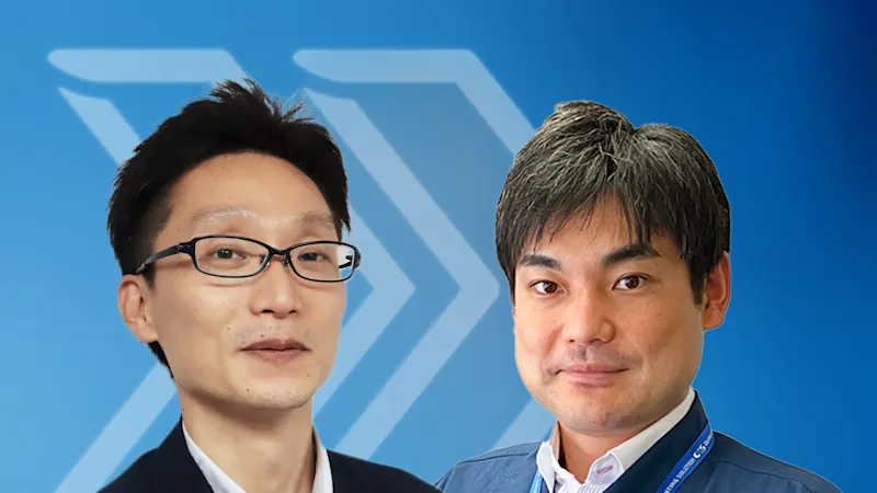 渡邊 一隆,バスラー・ジャパン株式会社 アプリケーションエンジニア(写真左)| 桒田 嘉大 シーシーエス株式会社 新規アプリケーション開発課(写真右)