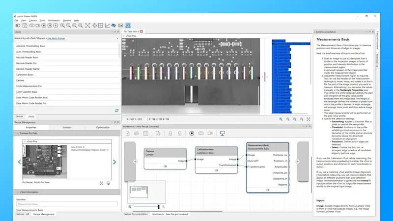 Display the results with the Pin Data View