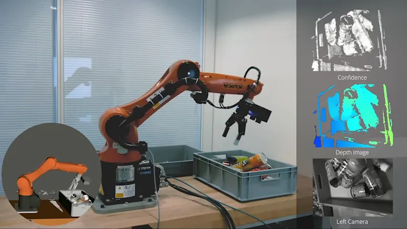 Kamera am Roboterarm für anspruchsvolle Robotik-Anwendungen