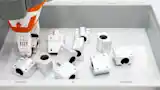 Grasping of unsorted, unmixed parts from the load carrier.