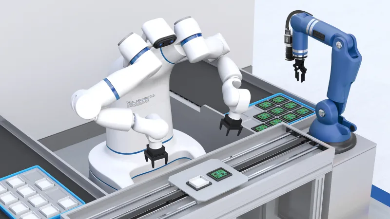 图像引导机器人适用于零件的控制和检测、计量、分类、装配和机器维修等任务