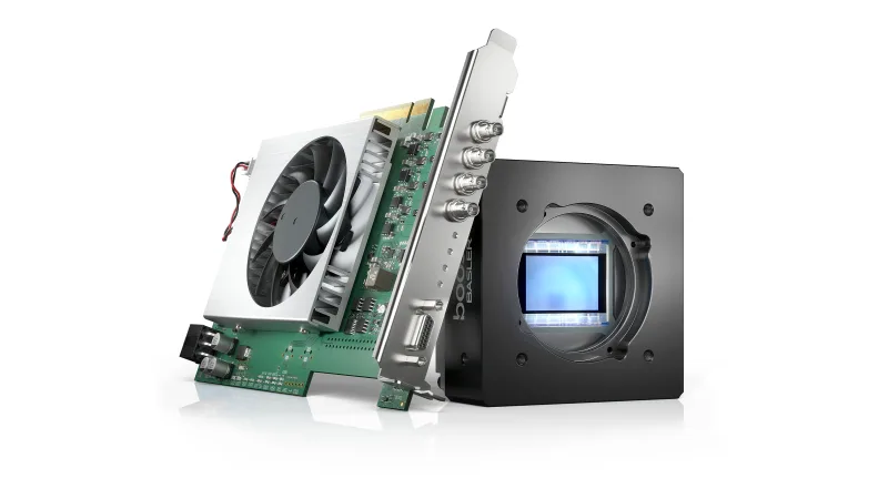 Тестовый комплект Basler CoaXPress с камерой boost содержит все необходимые компоненты для удобного, быстрого и выгодного тестирования системы CXP-12.