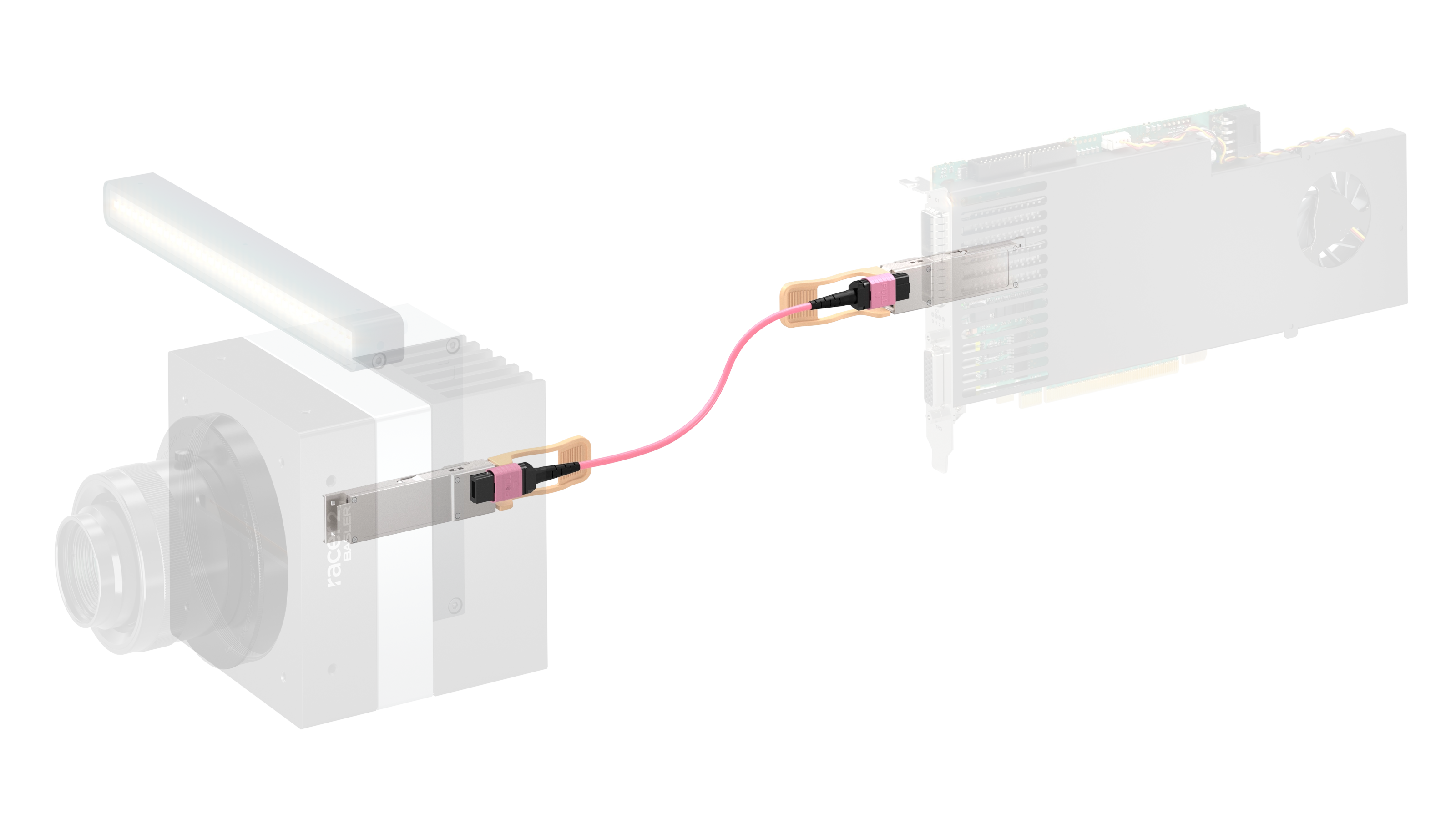 操作TDI视觉系统所需的QSFP28模块以及全部线缆