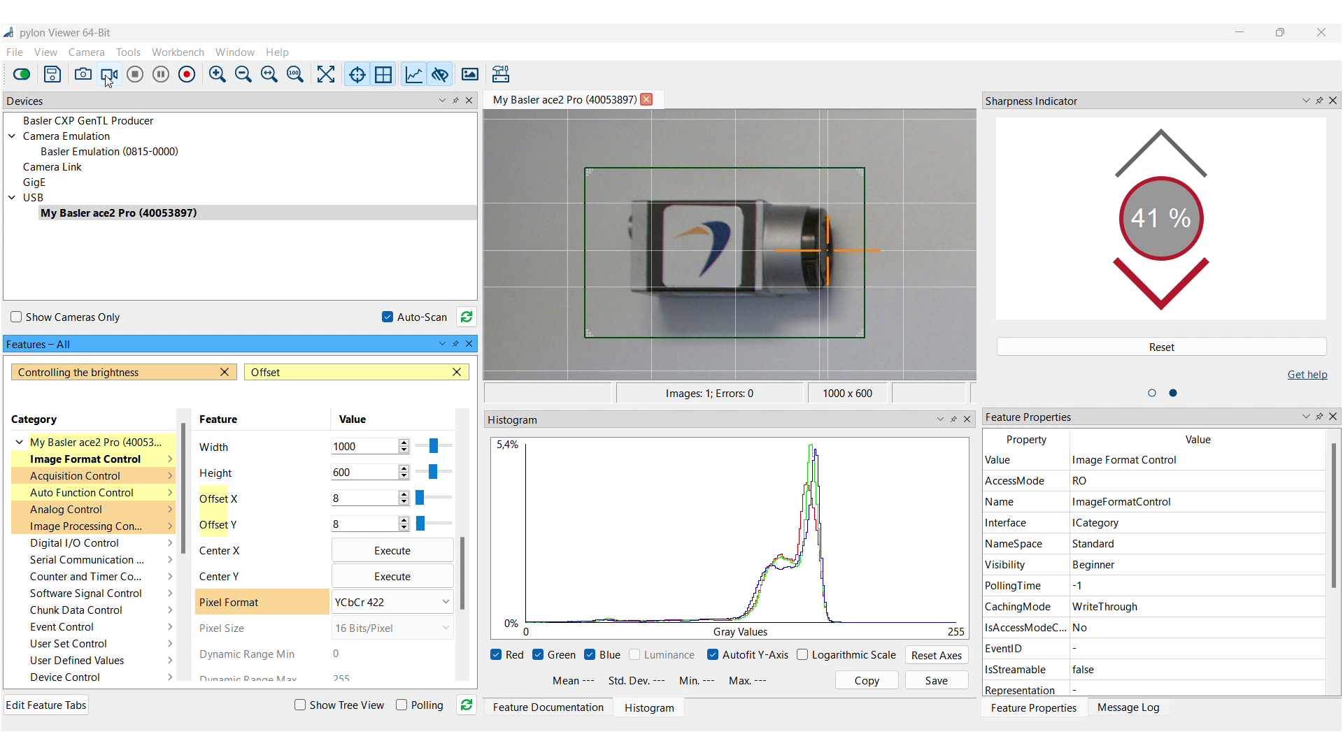 pylon Software for Image Capture At a Glance Basler AG