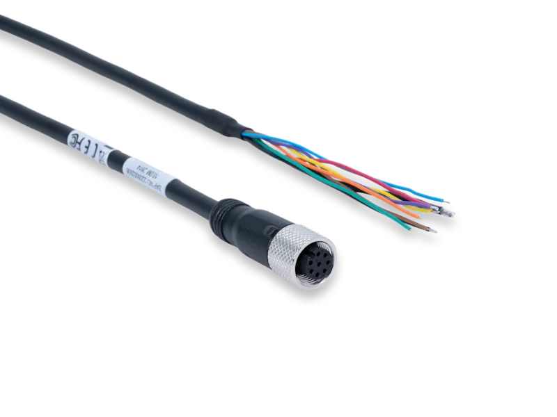 Power-I/O Cable, M12A, 8p, f, open , 10m | Basler AG