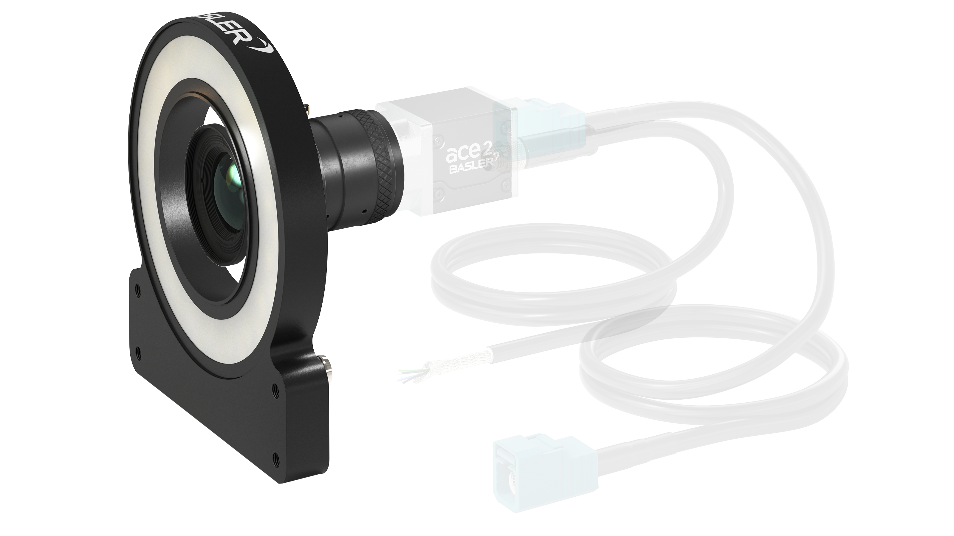Basler's lenses and lighting complete the GMSL Vision System.