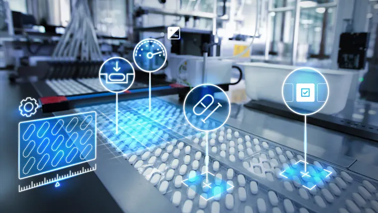 Optimal inspection and control of pharmaceutical products through vision systems