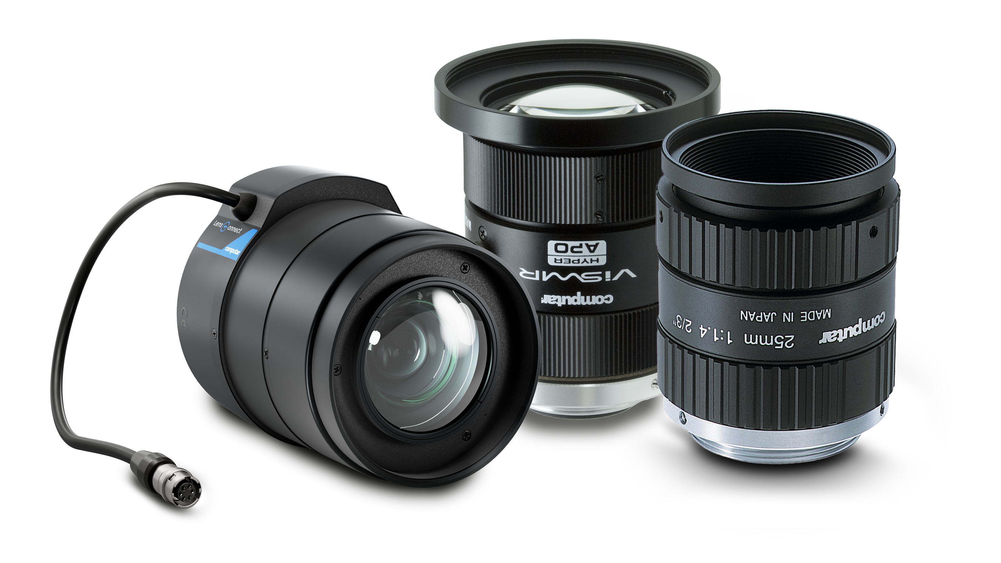 Computar lens portfolio: motorized lenses, SWIR lenses, lenses with small apertures