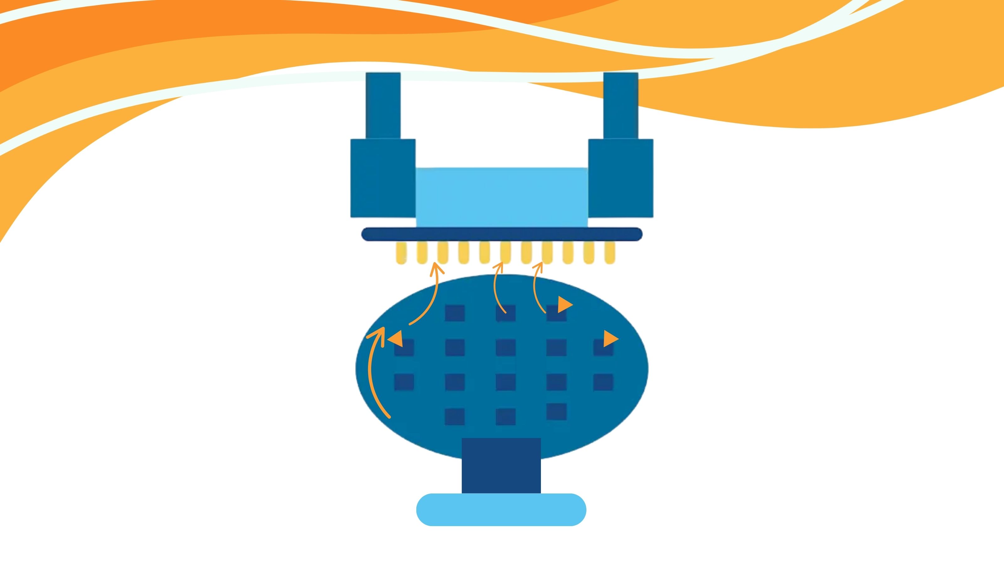 Vision-based algorithms, including fiducial recognition and affine transformation, correct misaligned dies and thermal expansion to ensure robust probe testing results.