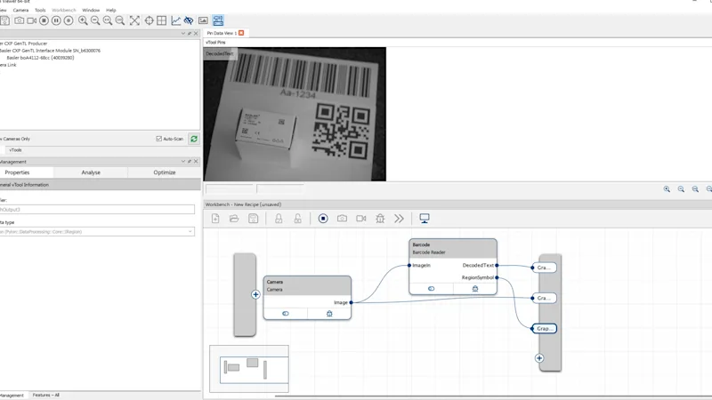 Reading Small Data Matrix and Barcodes on Large Areas | Basler AG