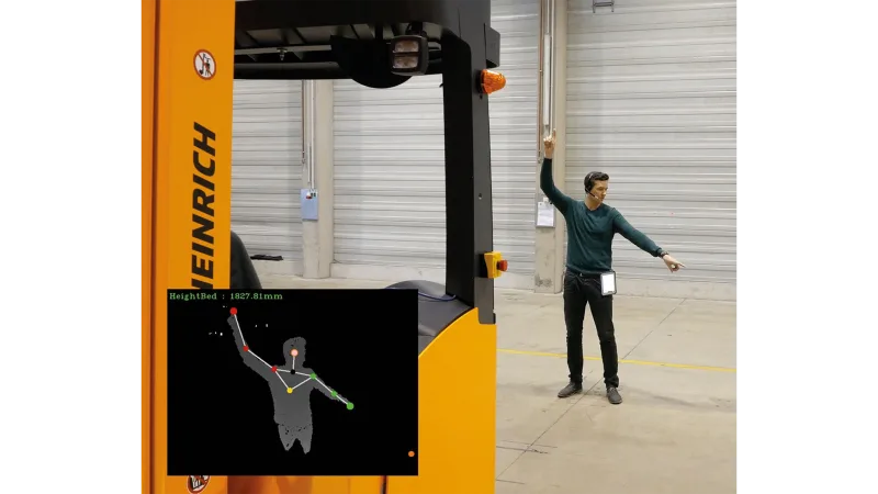 Time-of-Flight cameras in a smart forklift for storage automation