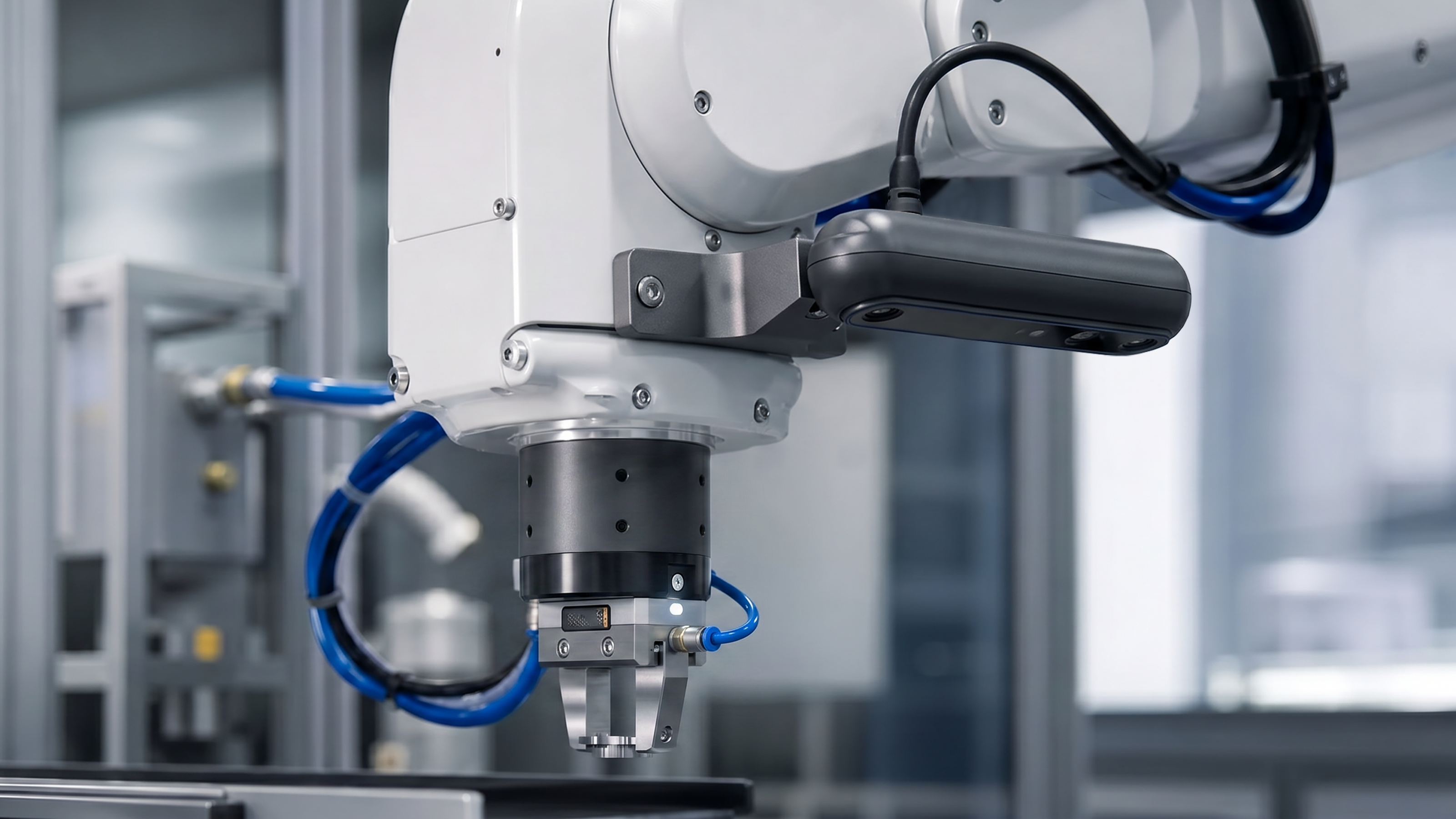 3D-Greifpunkterkennung mit Kameramontage am Roboterarm