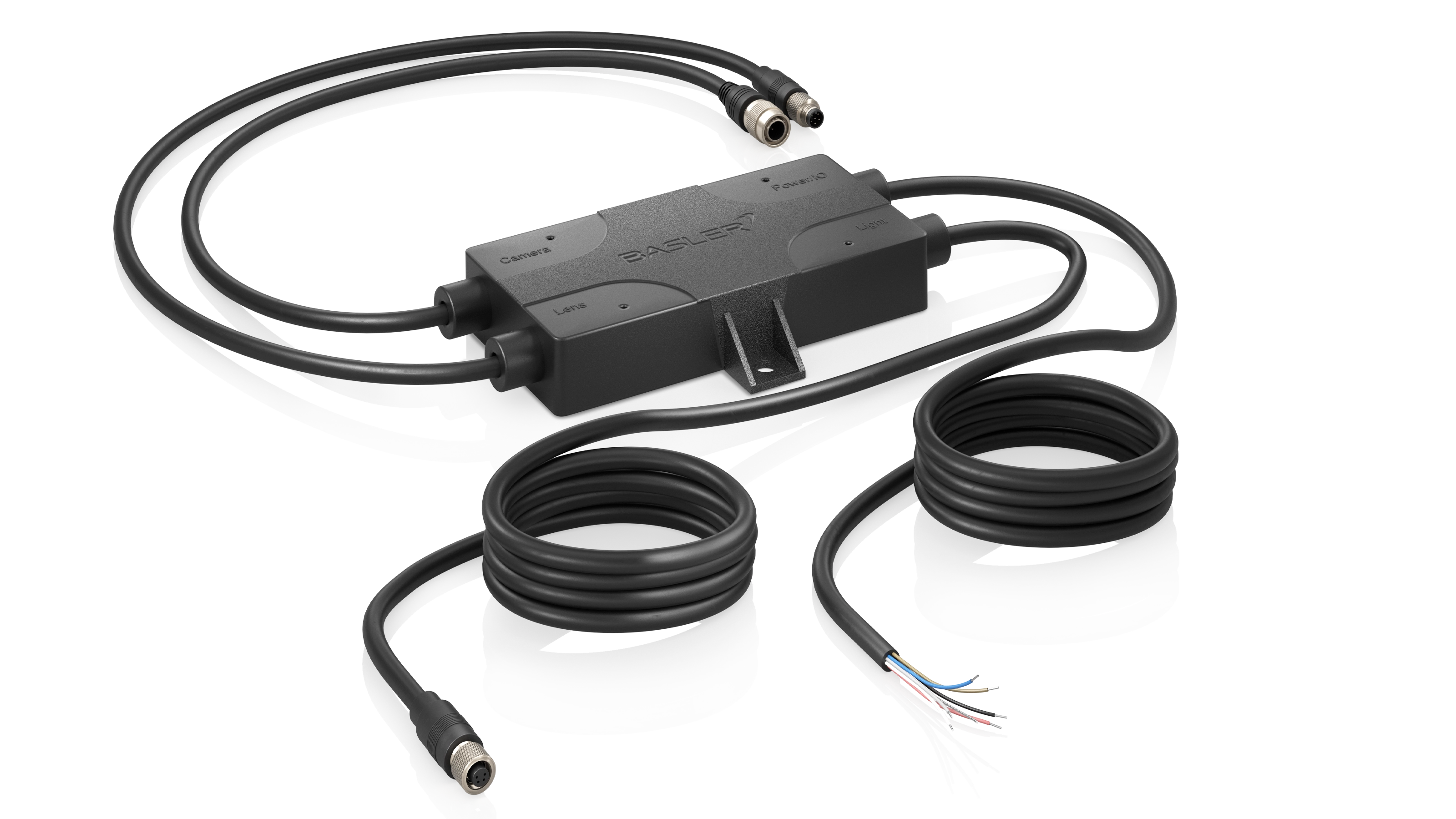 Basler Sync Cables are intelligent power and I/O cables for vision systems with lens and lighting control.