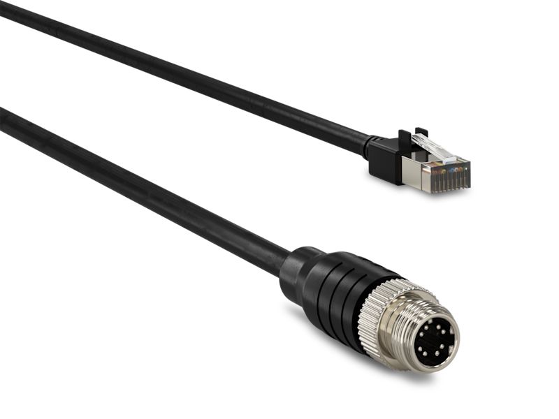 Cable GigE, Cat 6, M12/RJ45, DrC, 25m | Basler AG