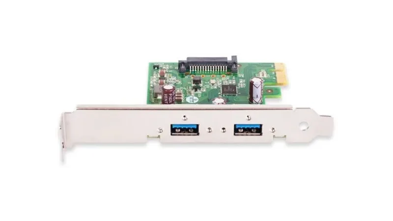  USB 3.0 Interface Card PCIe, Ren, 1 HC, x1, SATA, 2 Ports 