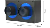 重量輕、尺寸精巧的 Stereo visard 相機,非常適合安裝在機器人手臂上