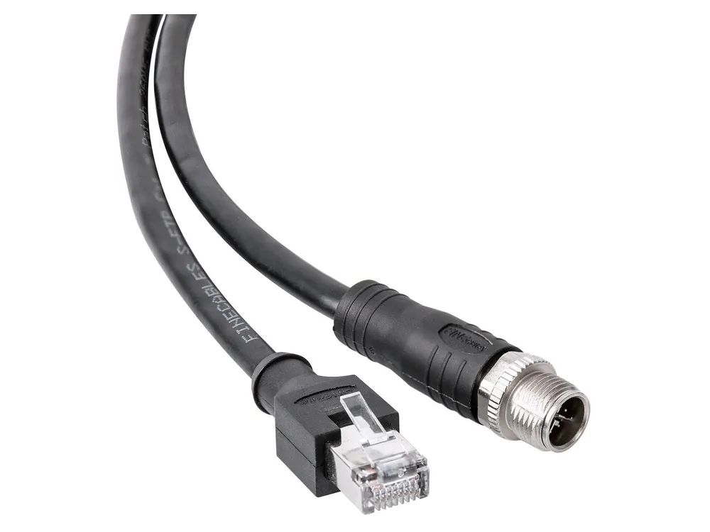  Cable GigE M12, M, 8P/RJ45, 2 m 