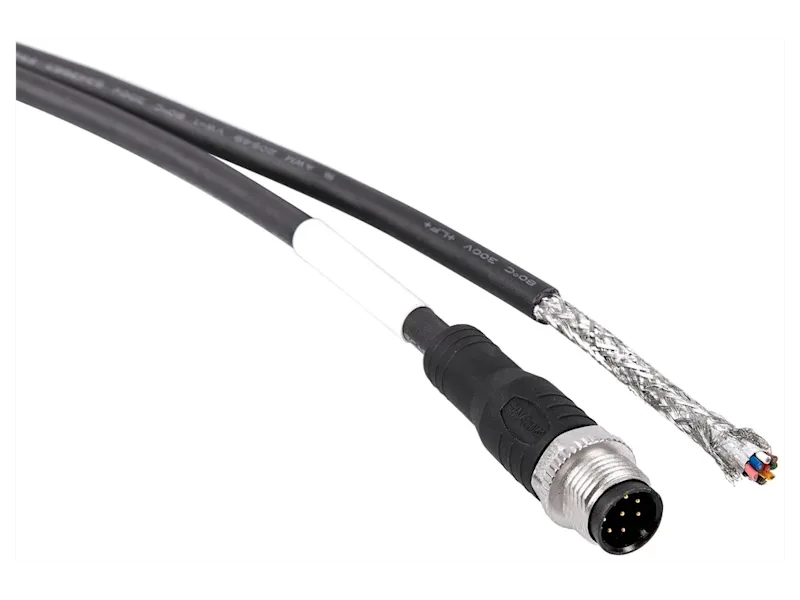 Power-I/O Cable M12, M, 8P/Open,10 m | Basler AG