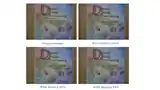 Image comparison: even at 50% and 25% JPEG quality, clarity remains acceptable for visual inspection