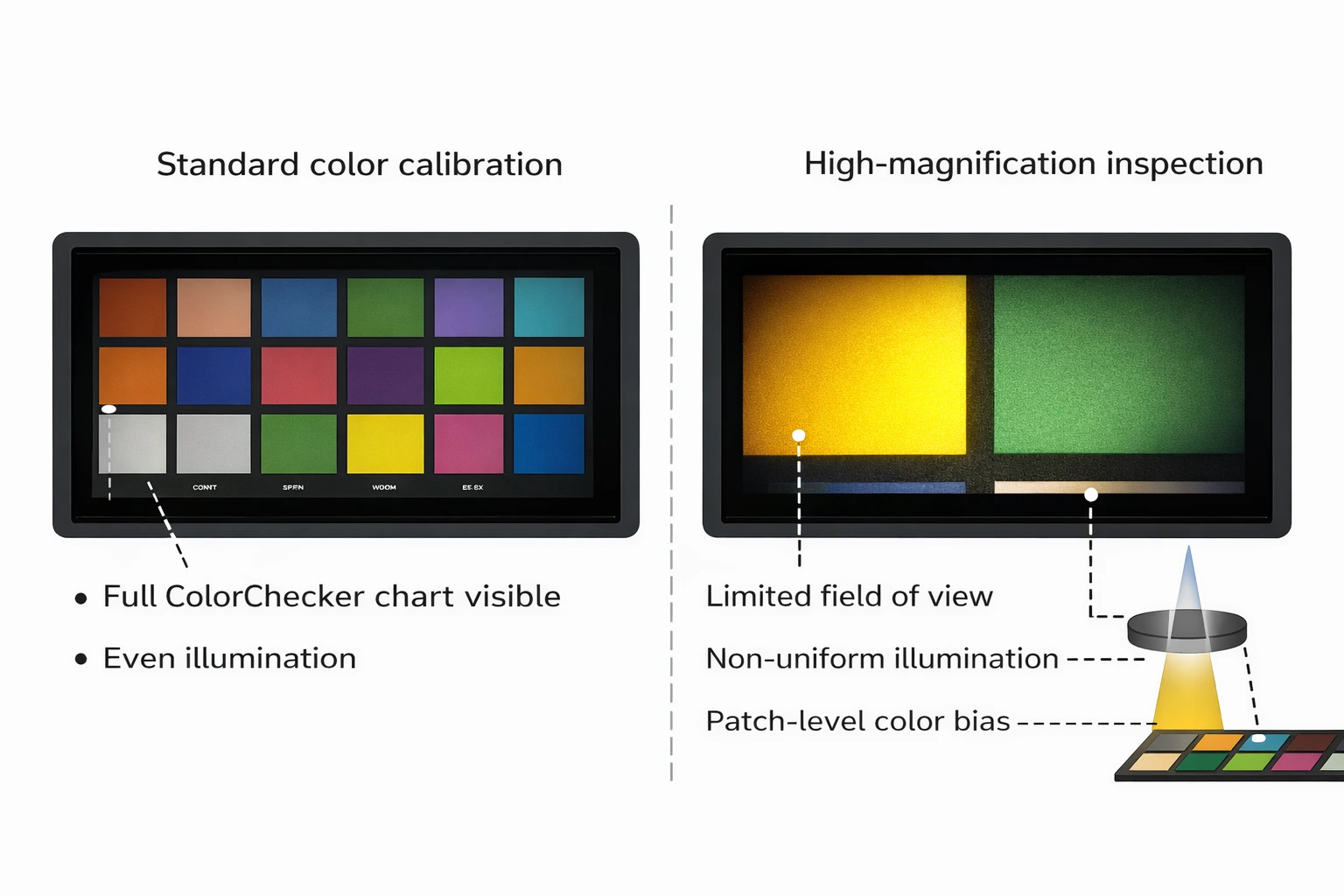 Color Calibration: Standard vs At High-Magnification